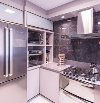 Cozinha e sala de almoço